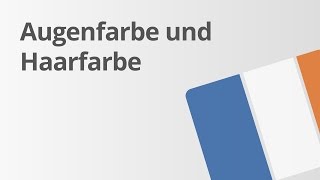 Neue Vokabeln Haar und Augenfarbe  Französisch  Wortschatz und Konversation [upl. by Loftus]