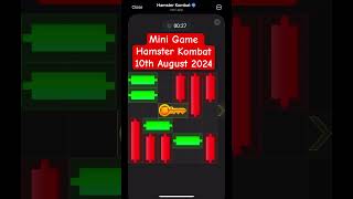 Mini Game Hamster Kombat August 10th 2024 hamsterkombat shorts [upl. by Adamina]