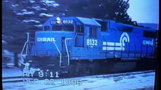 Conrail Train Weatherly PA on December 22 1996 [upl. by Leilah606]