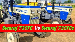 Swaraj 735 fe 2024 model  आया किर्लोस्कर इंजन में साइड गियर के साथ 🤔🤔 इन दोनों में किसे खरीदें [upl. by Busiek]