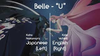 millennium parade  Belle  U  Japanese amp English Comparison  Split Audio [upl. by Aerdnna]