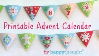 How to make an Advent Calendar Printable Christmas paper craft Easy to do  Watch now [upl. by Arras]