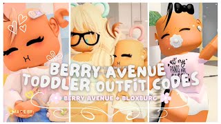 Toddler Berry Avenue Outfit Codes Compilation [upl. by Ama235]