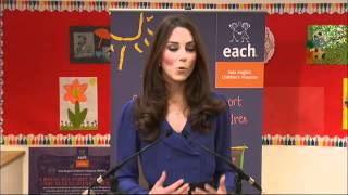 Kate makes first speech as Duchess of Cambridge [upl. by Marguerita77]