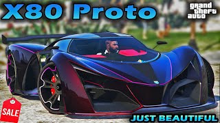 X80 Proto Review amp Best Customization  SALE NOW  GTA 5 Online  Beautiful Hypercar Ferrari F80 [upl. by Hbahsur]