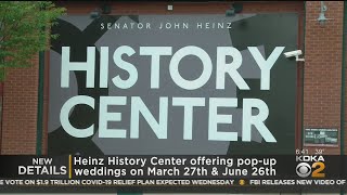 Heinz History Center Offering PopUp Weddings [upl. by Aisak]