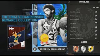 NBA 2K16 Diamond Kareem Abdul Jabbar Attribute Ratings amp Badges [upl. by Dominy]