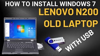 How to install windows 7 lenovo N200 Laptop with USB  Boot Settings Problem Solved  2024 [upl. by Neron236]