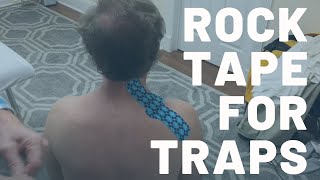 RockTape Application for Levator Scapula amp Trapezius to Fix Neck Pain [upl. by Wilscam]