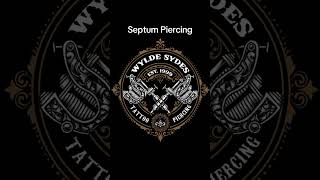 Septum Piercing at Wylde Sydes Tattoo and Piercing [upl. by Arline]