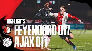 Highlights kampioenswedstrijd Feyenoord O17  Ajax O17  FA 20232024 [upl. by Dawes]