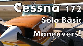 Solo in Cessna 172 with Music and Cockpit Audio [upl. by Atnomed]