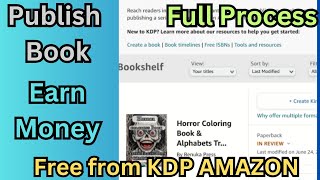 How to Publish Coloring Books on Amazon KDP Free and Earn Money from Books in Hindi StepbyStep [upl. by Laira101]