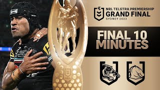 The epic final 10 minutes of the 2023 NRL Grand Final  Telstra Premiership [upl. by Appledorf472]