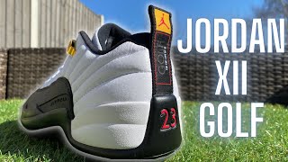 JORDAN 12 LOW GOLF SHOES  TAXI  LETS TAKE A CLOSER LOOK [upl. by Peedus43]