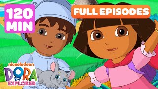 Dora FULL EPISODES Marathon ➡️  5 Full Episodes  2 Hours  Dora the Explorer [upl. by Dareg]