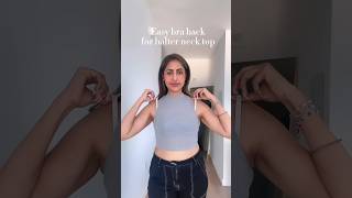 Halter neck bra hack ✨🫶 stylehacks fashionhacks brahacks fashionstyle [upl. by Amliv152]