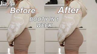 BOOTY IN 1 WEEK  I did Daisy Keechs Butt Workout for a week  Before and After Results  KASHA [upl. by Eelirrem]