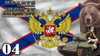 Lets Play Hearts of Iron 4 Return of the Tsar Russia  HOI4 Arms Against Tyranny Gameplay Episode 4 [upl. by Anir]