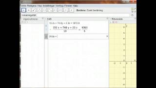 Lösa ekvationssystem i GeoGebra med CAS [upl. by Entroc522]