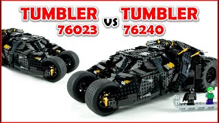 LEGO 76240 Batmobile Tumbler vs 76023 The Tumbler Speed Build for Collectors  Brick Builder [upl. by Gerbold]