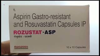 ROZUSTATASP Capsule  Aspirin Gastroresistant and Rosuvastatin Capsules IP  ROZUSTAT ASP Capsule [upl. by Magda]