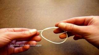 How to Tie Four Basic Knots  Jewelrymaking Techniques [upl. by Ymeon]