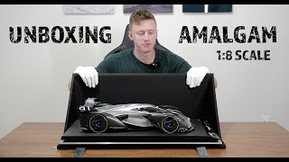 Amalgam 18 Scale Model Unboxing  McLaren Ultimate Vision Gran Turismo [upl. by Ecyla325]