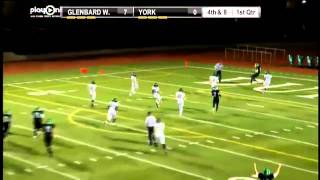 York scores a passing touchdown on a fake field goal attempt [upl. by Anyala]