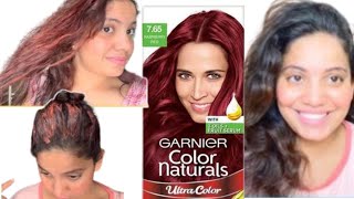 Garnier Color Natural Color At Home Shade 765 black to red beyourselfzebamiddey3812 [upl. by Nomal]