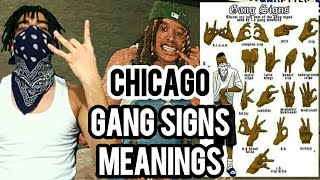 CHICAGO GANG SIGNS MEANINGS [upl. by Odlo506]