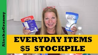 Everyday Items 5 StockpileEasy Way To Build Prepping Stockpile [upl. by Wiley]