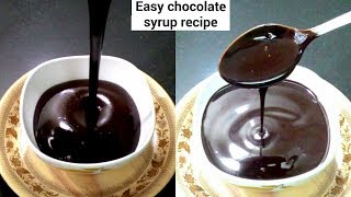 कोको पाउडर से मार्किट जैसा चॉकलेट सिरप बनाने का तरीका Homemade chocolate syrup like Hersheys [upl. by Moon]