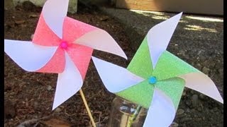 How to make a Pinwheel that Spins EZ Tutorial [upl. by Lennahs111]