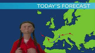 spitting image Greta Thunberg Weather Forecast [upl. by Sivolc]