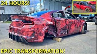 Rebuilding A Wrecked Hellcat Charger In 24 Hours [upl. by Ramirol]