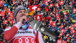 Manuel Feller singt mit Fans in Adelboden😂🙈 World‘s Ultras [upl. by Legra977]