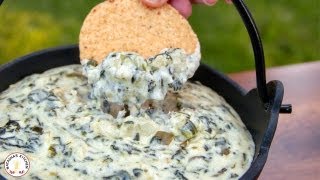 Easy Appetizers Spinach and Artichoke Dip Recipe  Natashas Kitchen [upl. by Yatnohs671]