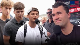 Charlie Kirk Schools White Dudes for Harris at UW Madison [upl. by Seraphim383]