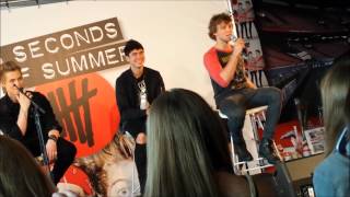 5SOS QampA during MeetampGreet Amsterdam Holland 25062014 PART 2 [upl. by Wallace]