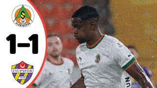 Alanyaspor Vs Eyüpspor 11 All Goals Results Extended Highlights amp Analysis [upl. by Ogden]