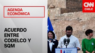 ¿Cómo sería el acuerdo entre Codelco y SQM  Agenda Económica [upl. by Adlei]