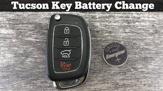 2016  2019 Hyundai Tucson Key Fob Battery Replacement  How To DIY Change Replace Remote Batteries [upl. by Conrade293]