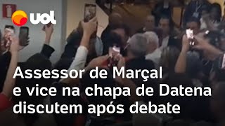 Equipes de Pablo Marçal e de Datena discutem após debate da TV Gazeta veja vídeo da confusão [upl. by Poppo468]