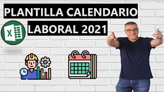 Plantilla de calendario laboral 2021 en Excel [upl. by Lavoie]