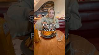 Slow vs Fast eaters food foodie fyp relatable viralvideo restaurant eating bf gf [upl. by Ecirtra]