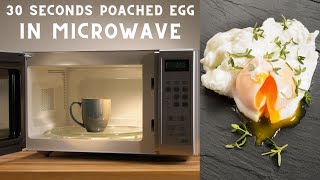 How to poach an egg in the microwave  30 seconds poached eggs  easy poached eggs  microwave eggs [upl. by Harewood]