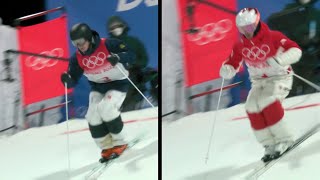 Mogul Skiing Comparison of Olympic Medalists Walter Wallberg and Mikael Kingsbury [upl. by Corinne]