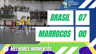 MELHORES MOMENTOS  BRASIL X MARROCOS  TORNEIO INTERNACIONAL DE XANXERÊ [upl. by Ahsatak]