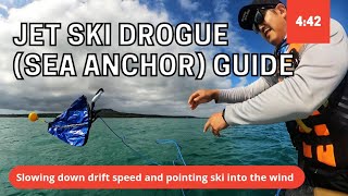 Jet Ski PWC Drogue Sea Anchor Guide  Tutorial  Jetski Towing Tether [upl. by Max]